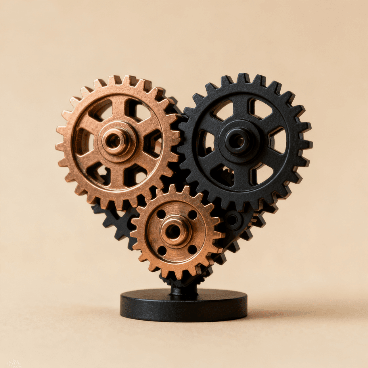 Heart Gear Sculpture